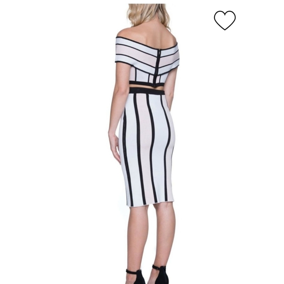 Endless Rose STRIPED KNIT PENCIL SKIRT like new - Picture 11 of 11